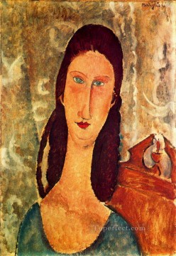 Amedeo Modigliani Painting - portrait of jeanne hebuterne 1919 1 Amedeo Modigliani